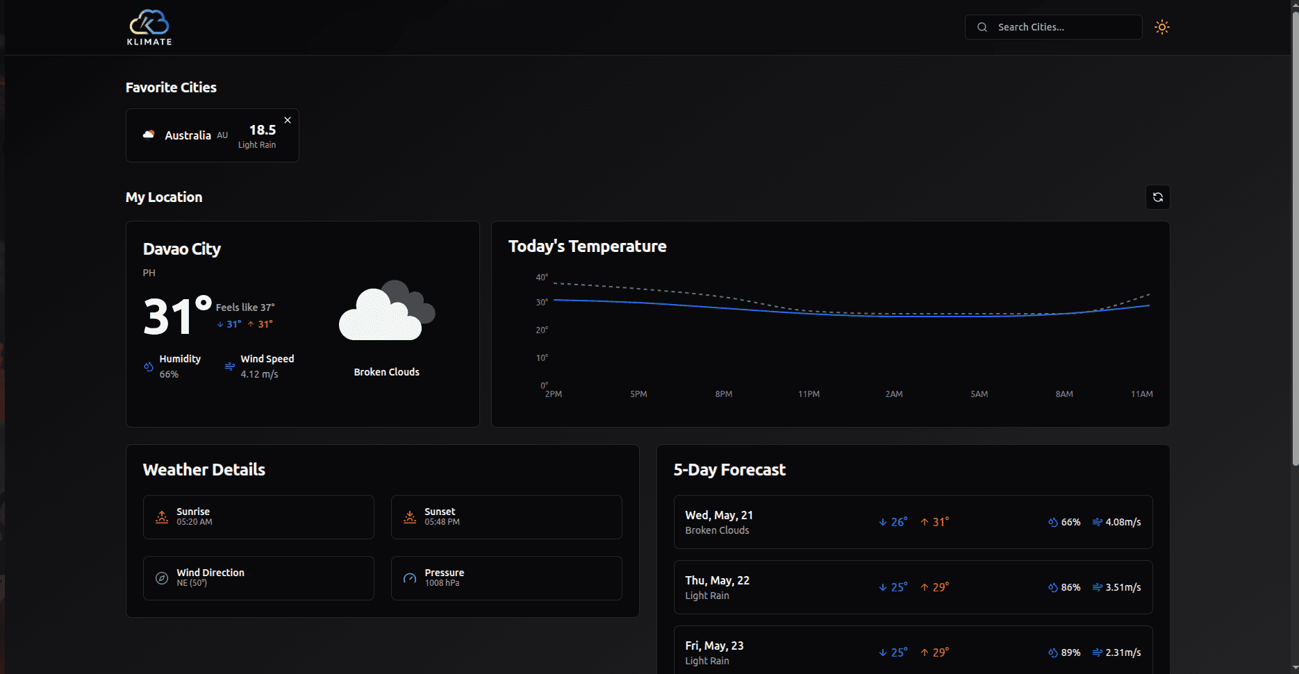 Weather Forecasting Application